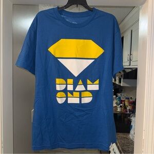 Diamond Supply Co. Blue T-Shirt with Red Logo